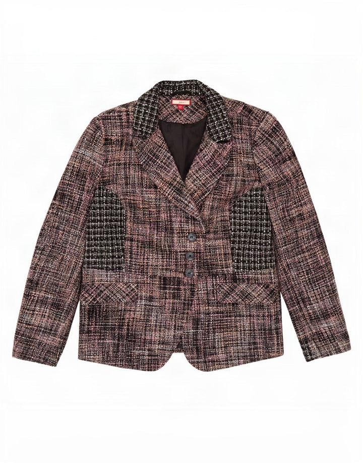 Joe Browns Veste blazer à 3 boutons pour femme UK 20 2XL Carreaux multicolores