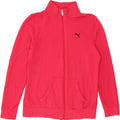 PUMA Womens Tracksuit Top Jacket UK 14 Large Pink Cotton Vintage Puma and Second-Hand Puma from Messina Hembry 