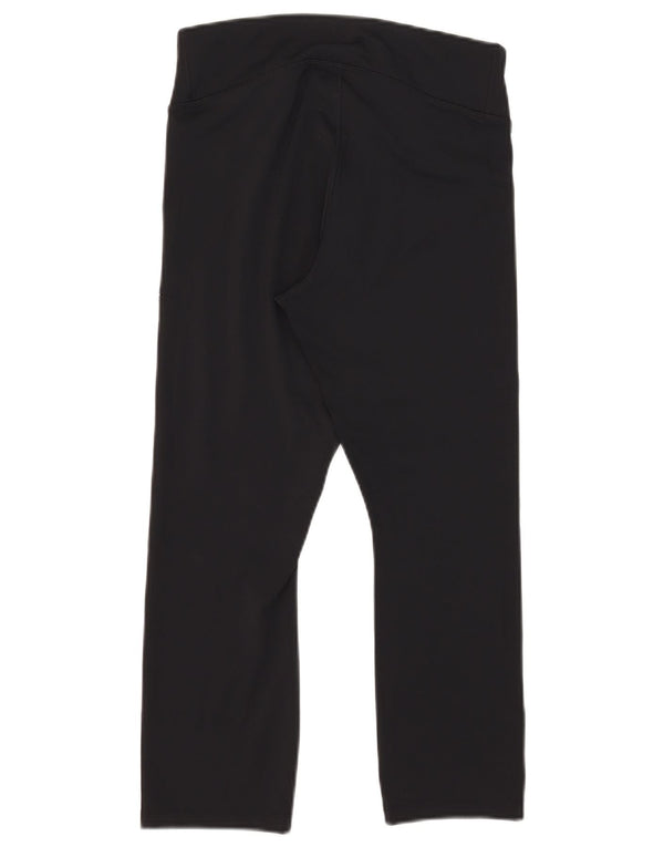 Nike Damen Dri Fit Capri Leggings UK 16 Large Schwarz Polyester