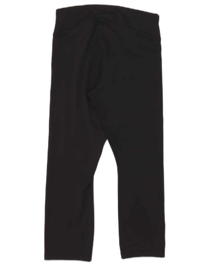 Nike Damen Dri Fit Capri Leggings UK 16 Large Schwarz Polyester