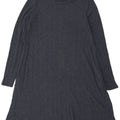 Marks & Spencer Damen Pulloverkleid UK 12 Medium Marineblau Polyester