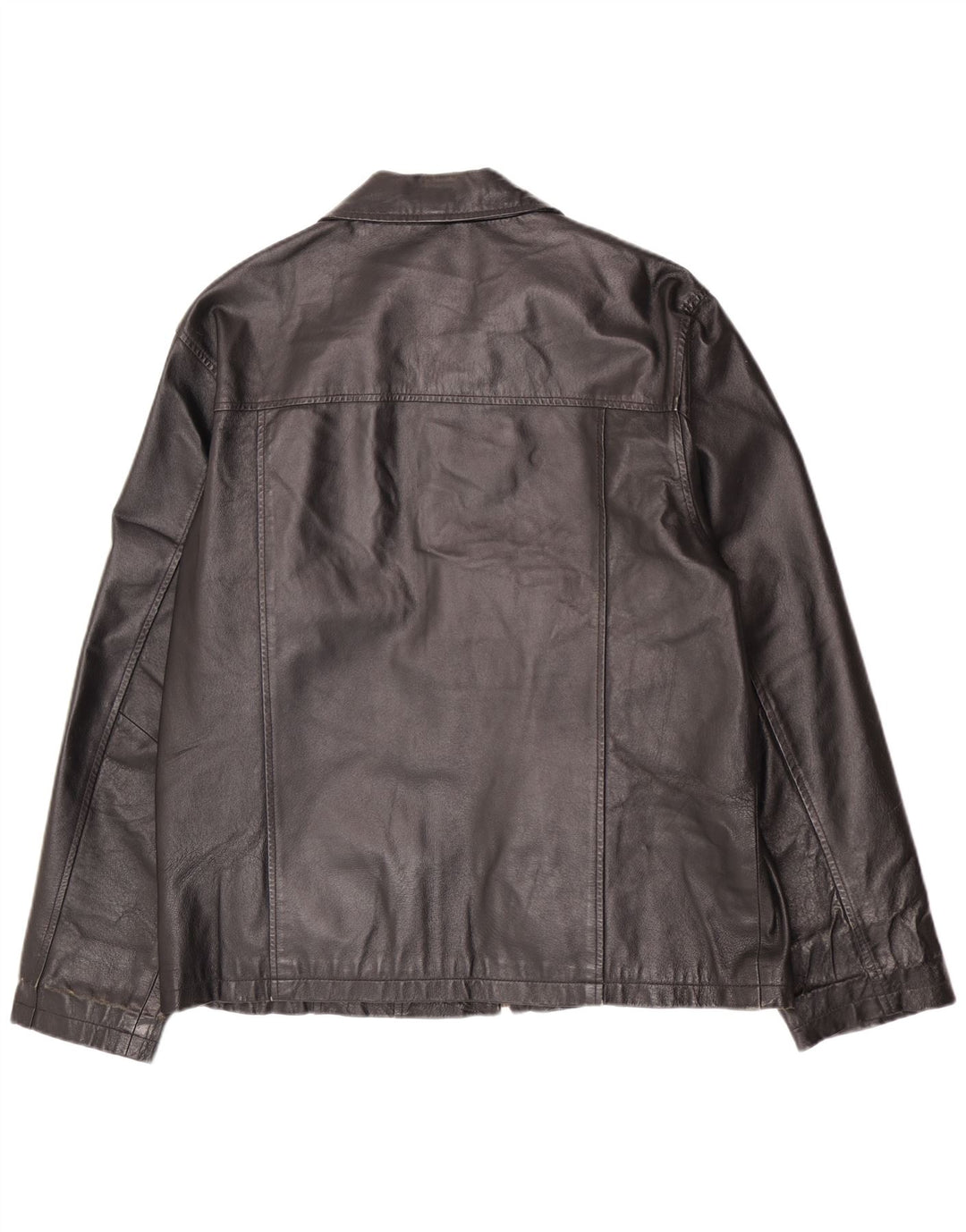 Jaqueta de couro masculina Henry Morell IT 50 grande preta