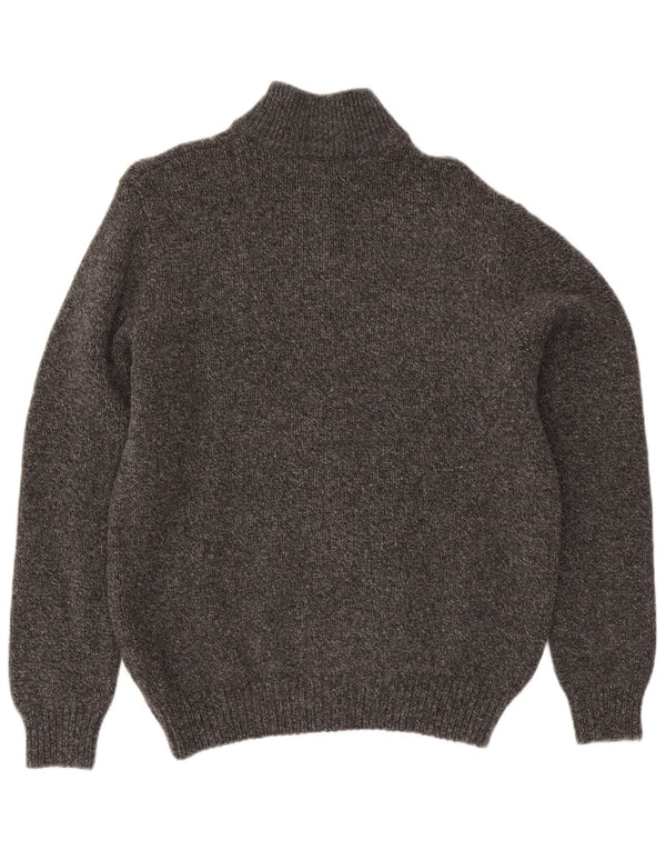 L.L.Bean Herre cardigan sweater Medium Grey Flecked Lammeuld