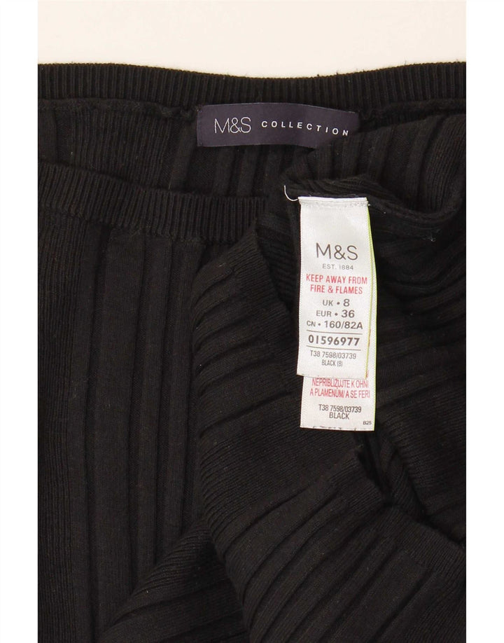 Top pentru femei Marks & Spencer, cu umăr deschis, UK 8, mic, negru, viscoză