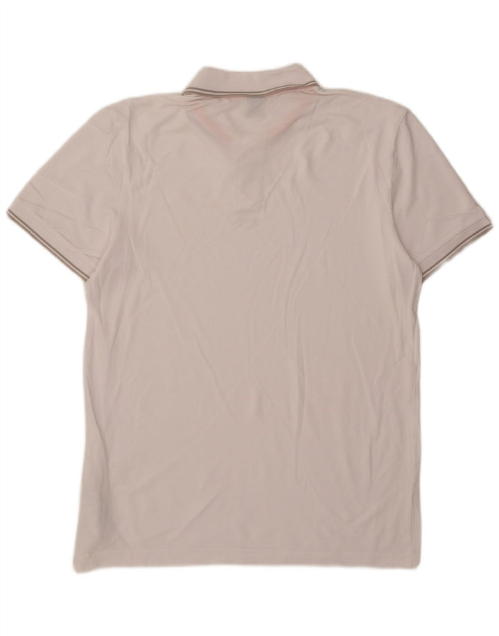 Polo da uomo Hugo Boss grande in cotone bianco