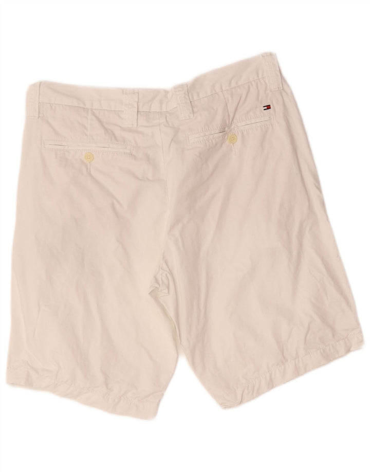 Tommy Hilfiger Mens Chino Shorts W34 Large White Cotton
