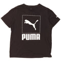 PUMA T-shirt graphique pour hommes, grand, noir, coton