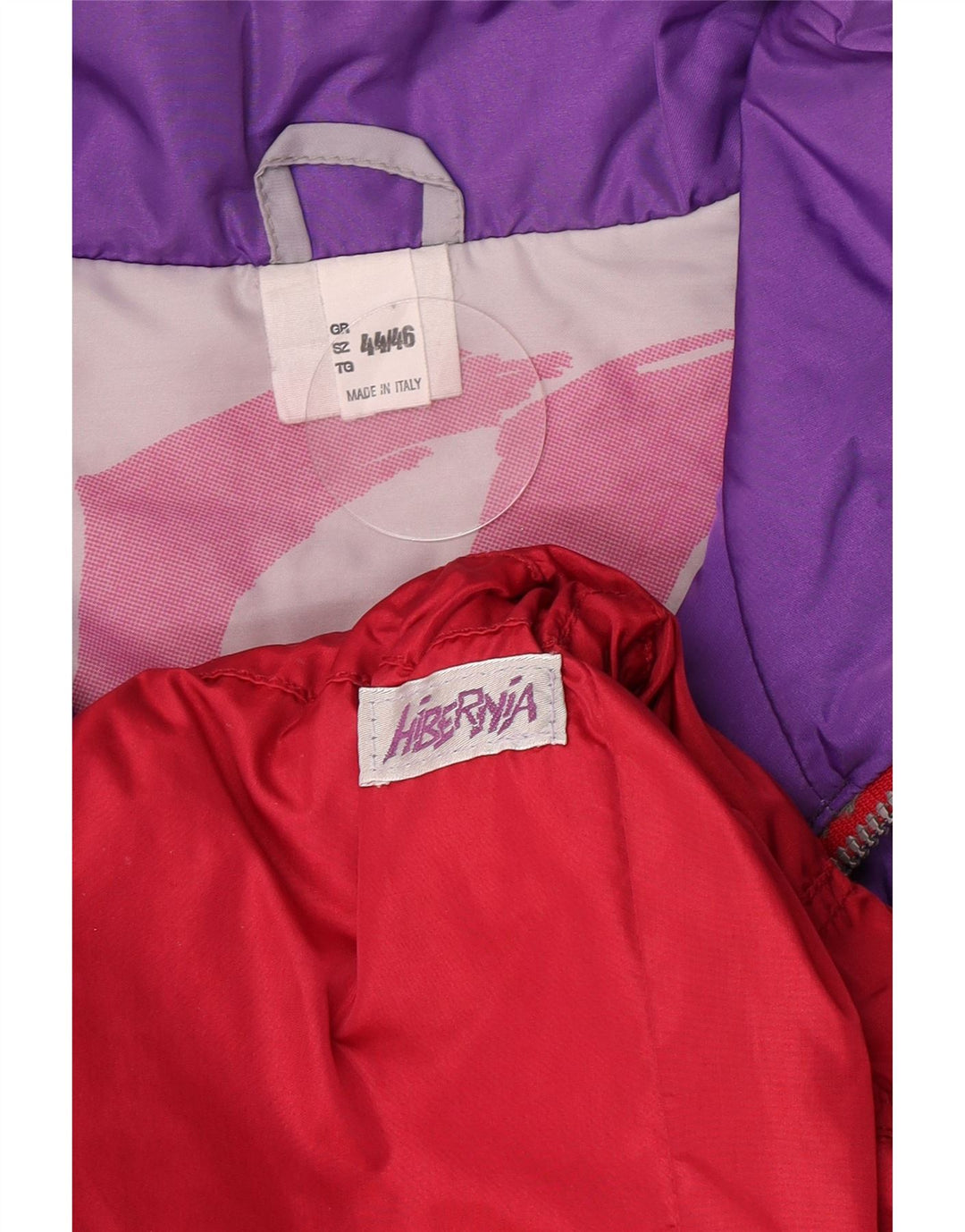 Vintage Womens Oversized Ski Jacket IT 44/46 Medium Red Colourblock