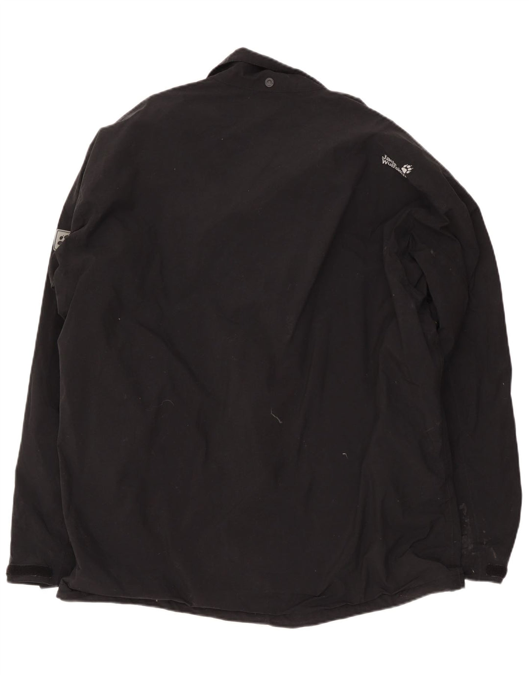 Jack Wolfskin Mens Windbreaker Jacket UK 50 3XL Black Polyamide