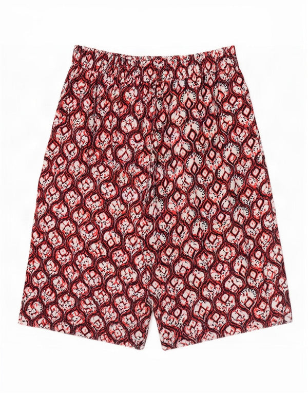 Женские капри свободного кроя Marks & Spencer UK 20 2XL W40 бордовый икат
