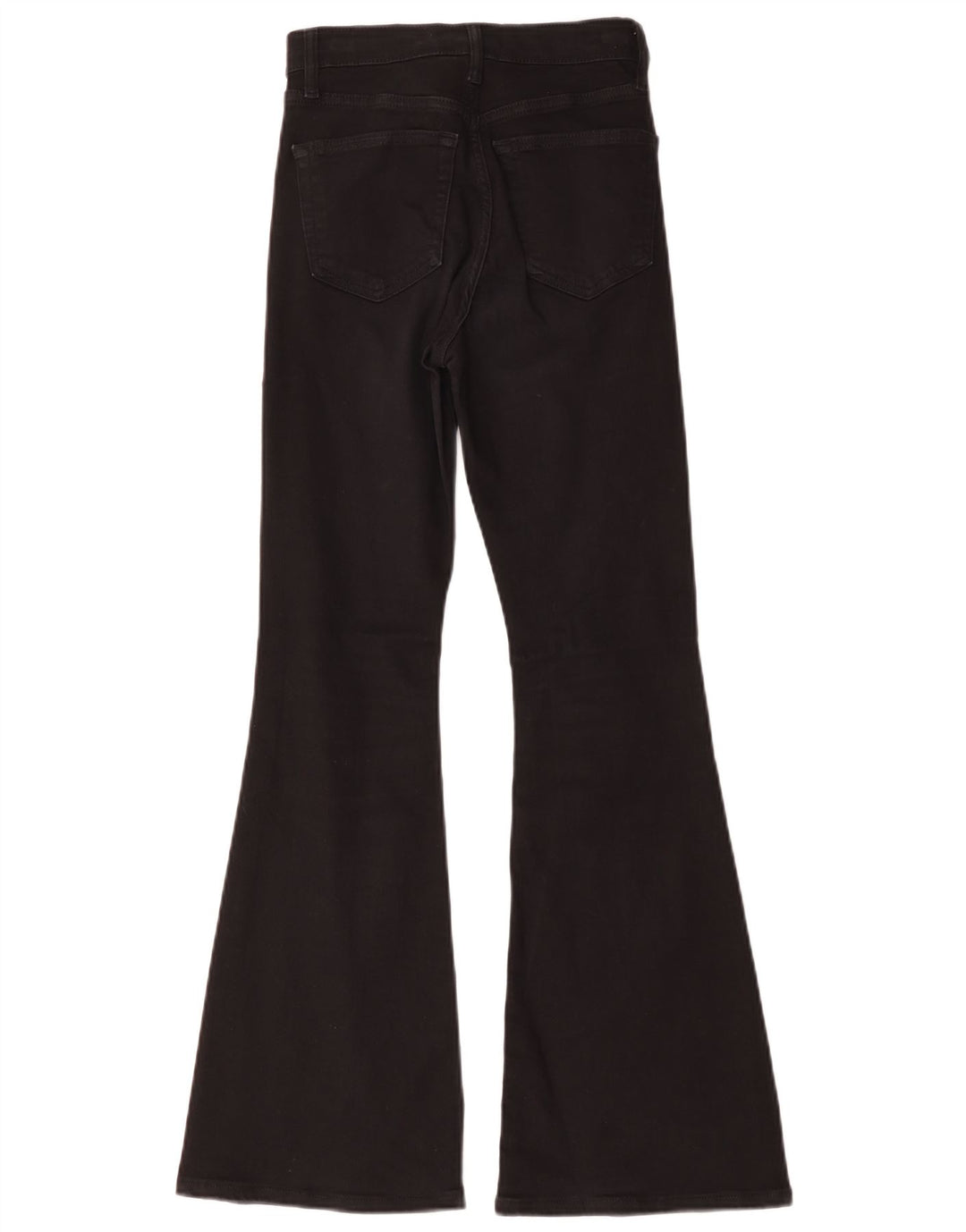 Topshop Dame Jamie Flared Jeans W26 L30 Sort Bomuld
