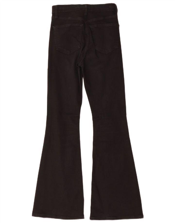 Topshop Dame Jamie Flared Jeans W26 L30 Sort Bomuld