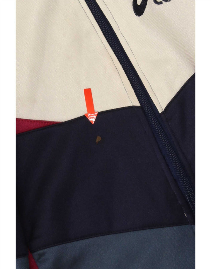 Giacca da ginnastica grafica da uomo Asics IT 50 Medium Blu Navy Colourblock