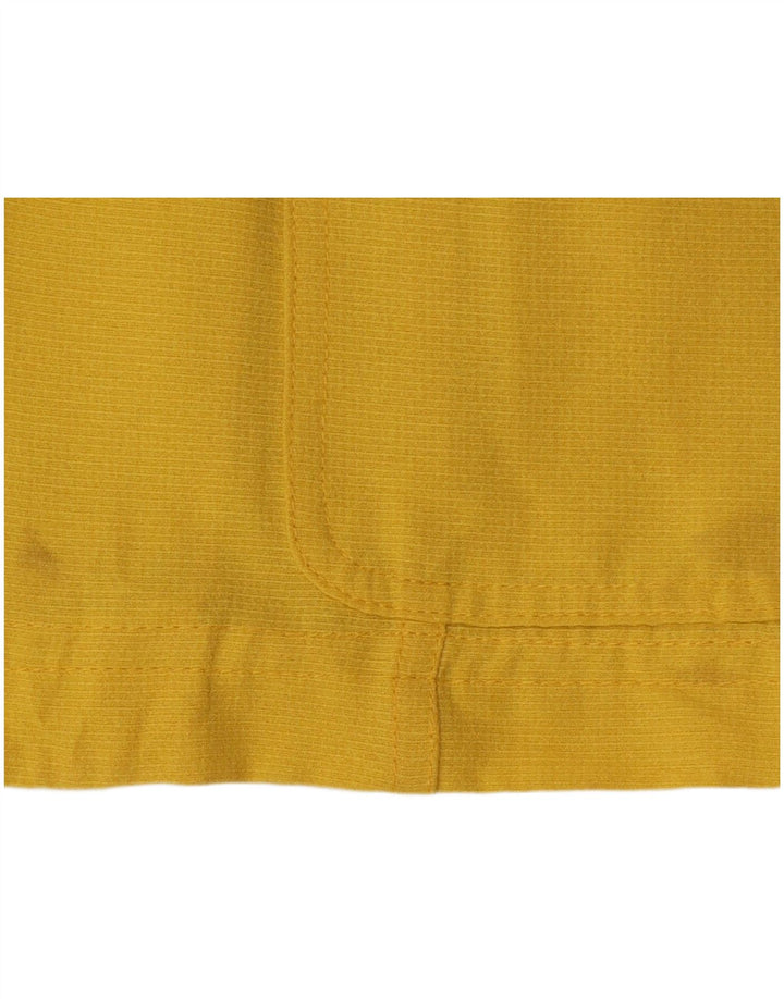 VINTAGE Womens 5 Button Short Sleeve Blazer Jacket IT 44 Medium Yellow