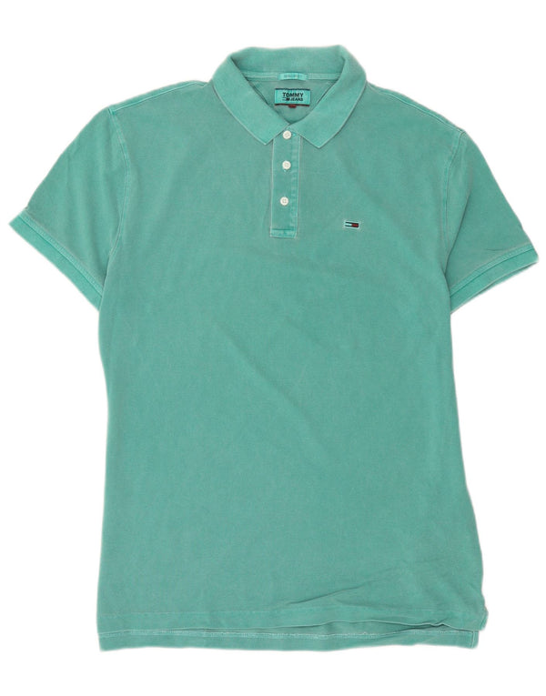 Polo da uomo Regular Fit Tommy Hilfiger Large in cotone verde