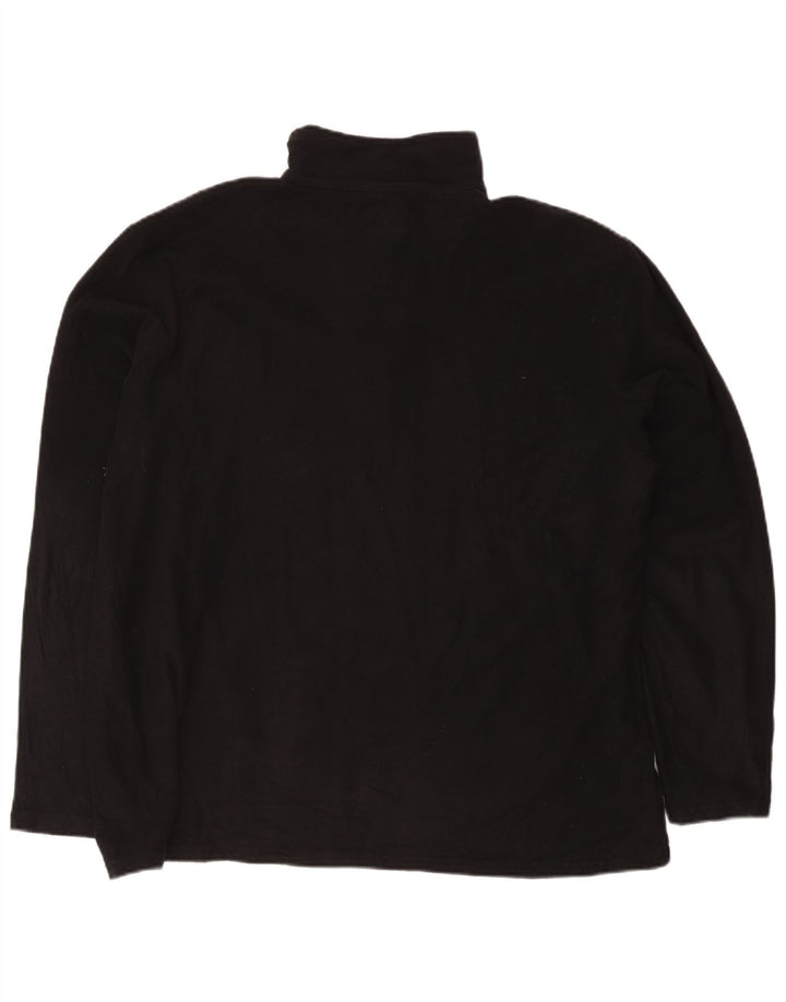 Maglione in pile da uomo con collo e zip Mountain Warehouse 2XL poliestere nero