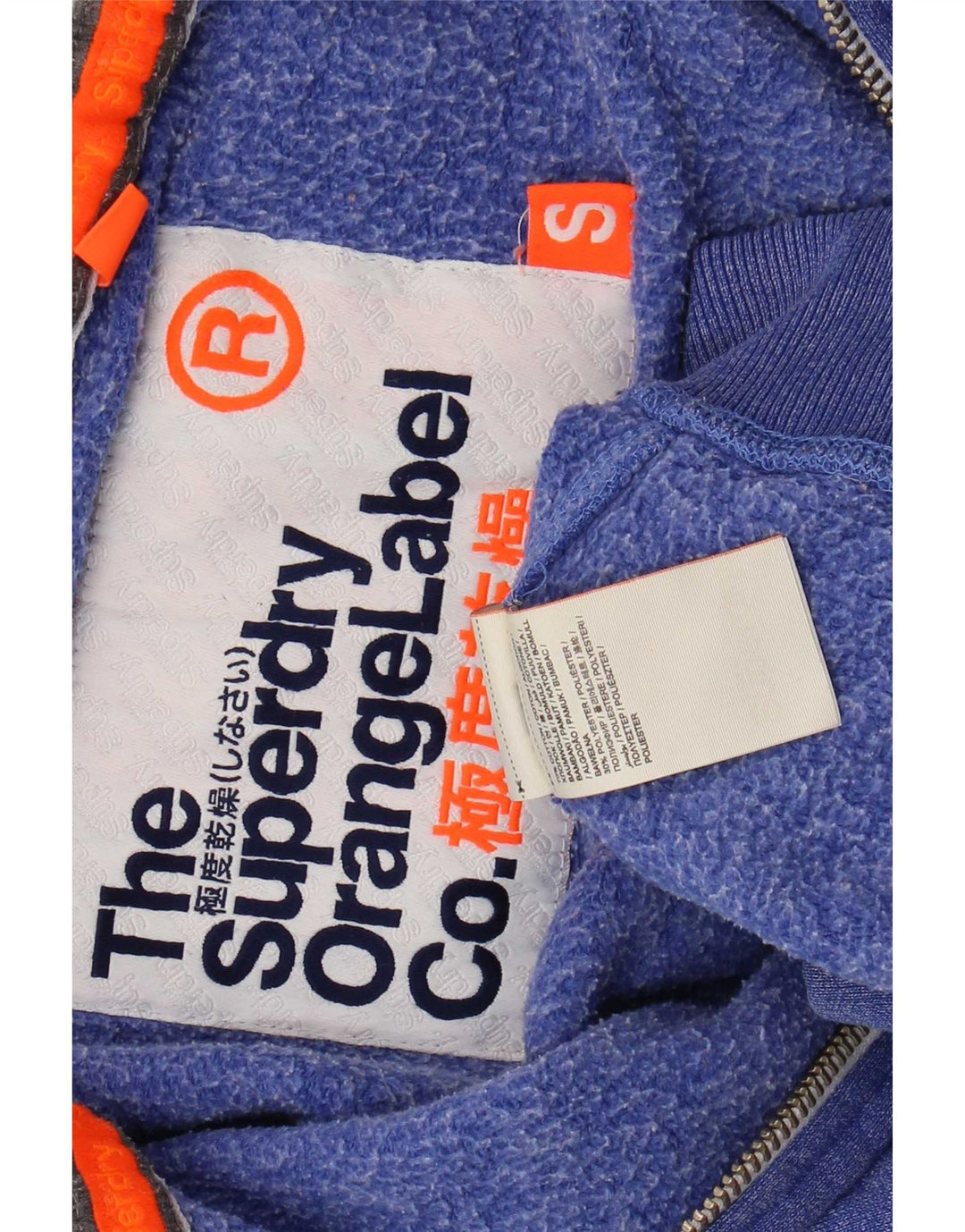 Superdry férfi tréningruha felső kabát kis kék pamut