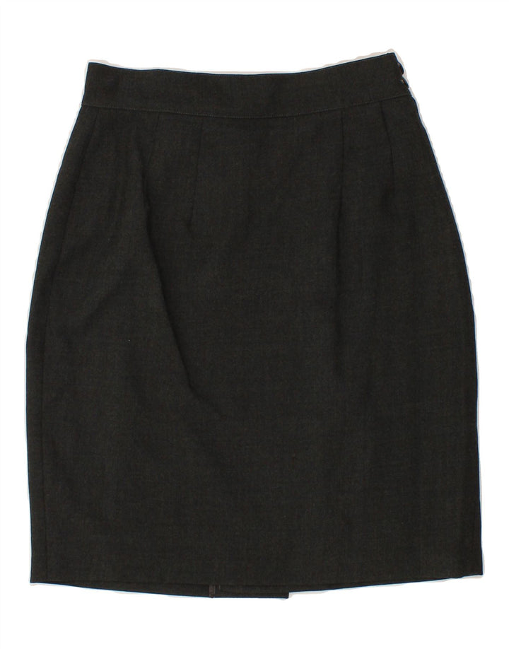 BENETTON Womens Pencil Skirt IT 44 Medium W28  Grey Wool Vintage Benetton and Second-Hand Benetton from Messina Hembry 
