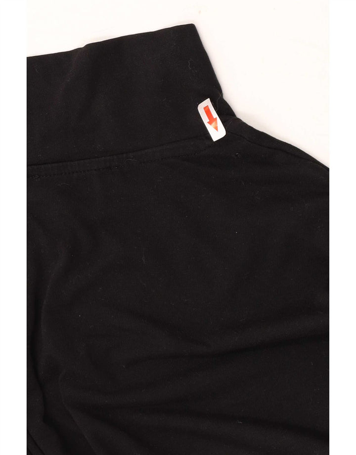 Marks & Spencer Womens Top Long Sleeve UK 14 Medium Black Cotton