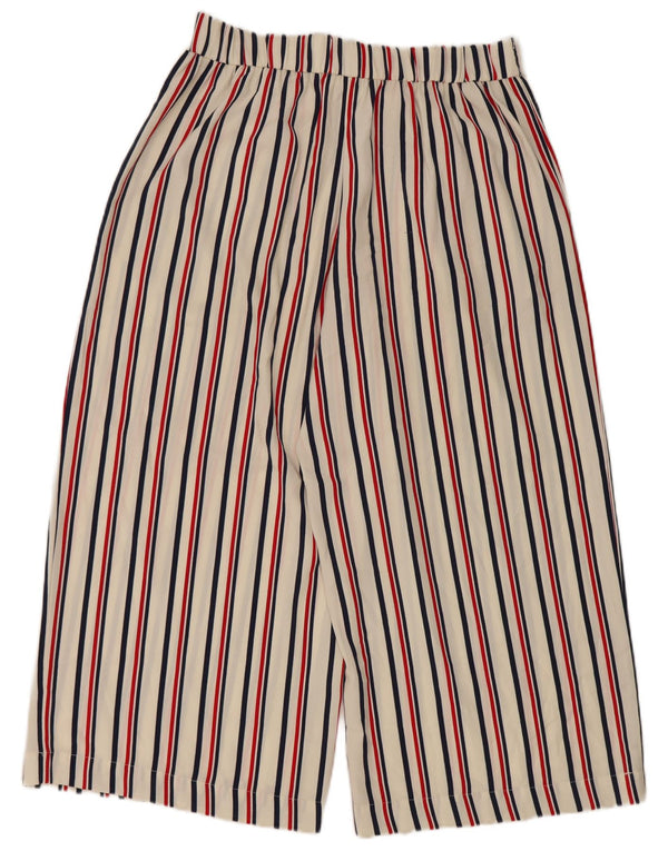 Zara Womens Capri Trousers Large W34 L22 White Striped