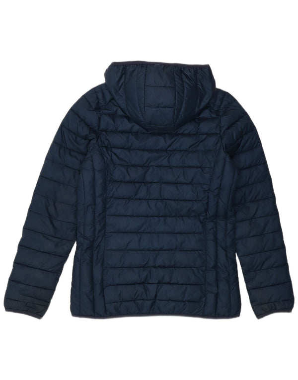 Ellesse - Chaqueta acolchada con capucha para mujer, talla holgada, color azul marino