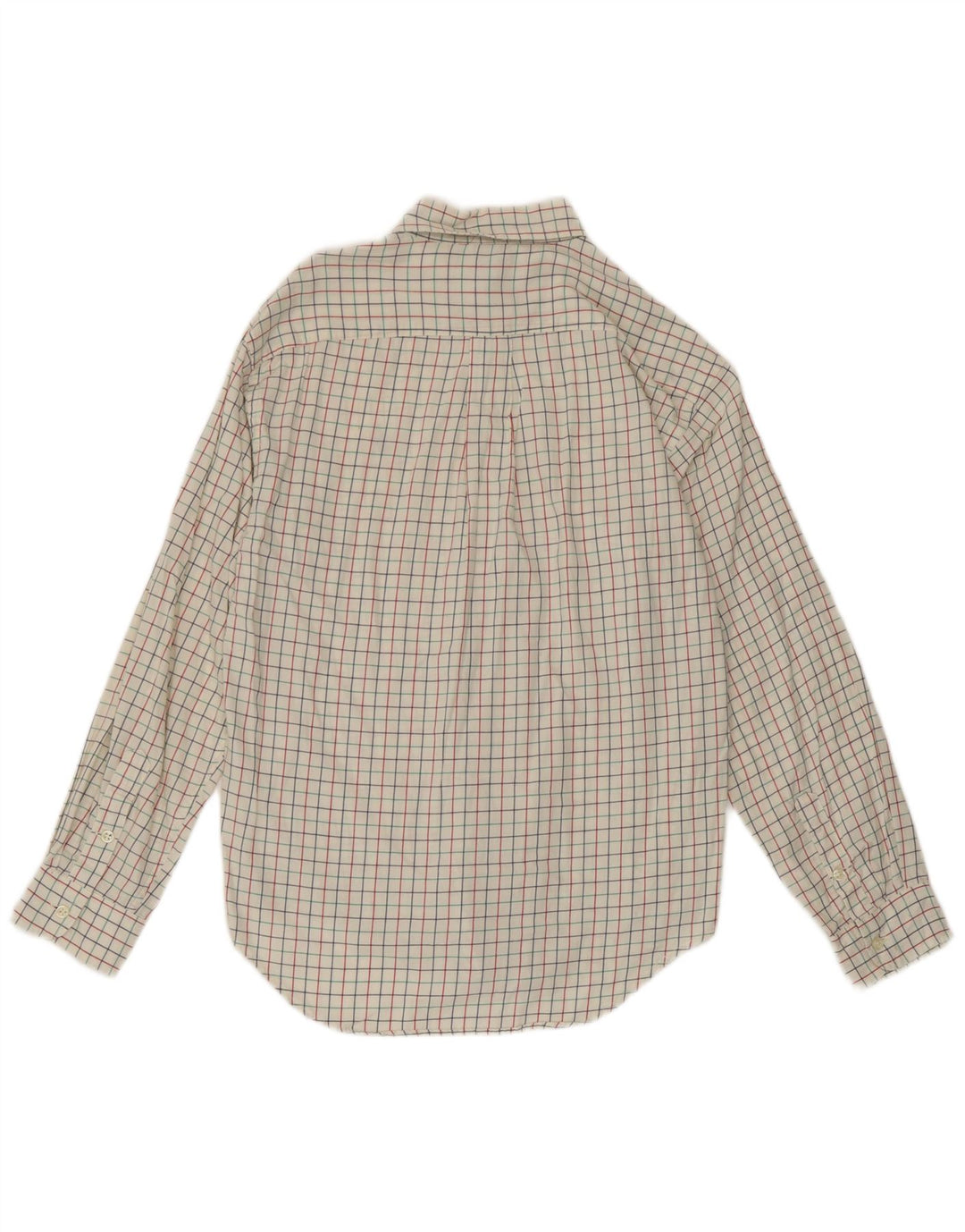 Ralph Lauren Boys Shirt 15-16 Years Large White Check Cotton