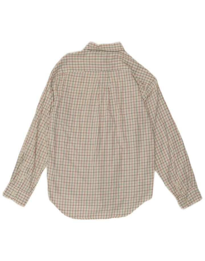 Ralph Lauren Boys Shirt 15-16 Years Large White Check Cotton