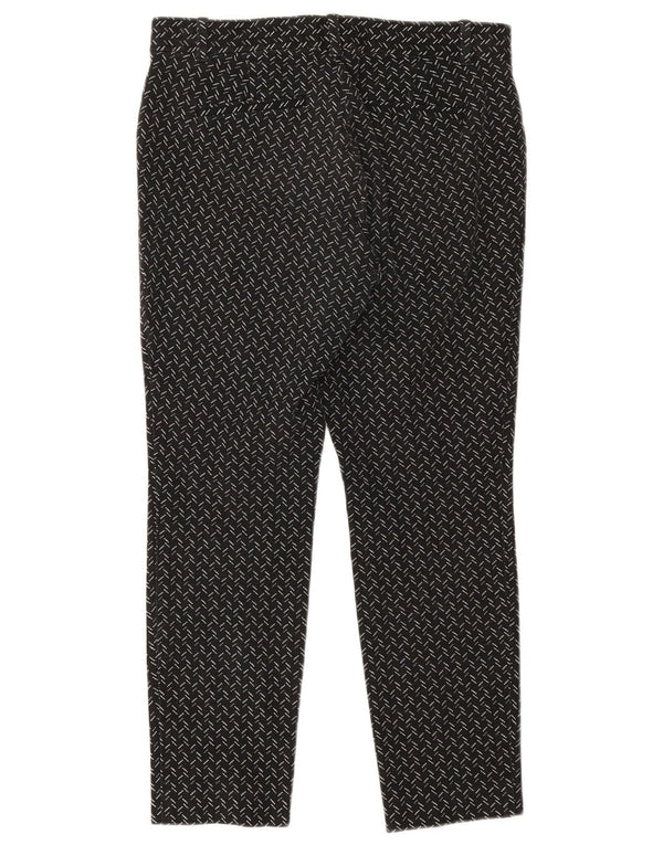 Gap Womens Skinny Ankle Cropped Trousers UK 8 Small W28 L24 Black Geometric