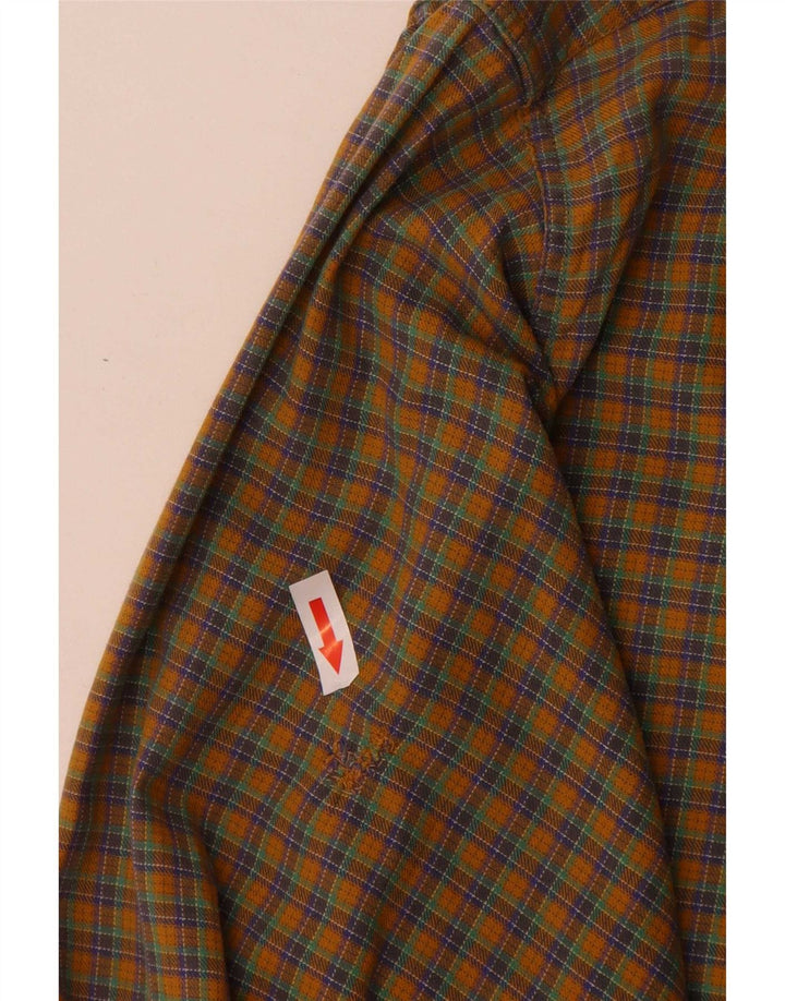 Goose & Gander Mens Flannel Shirt IT 46 Large Brown Check