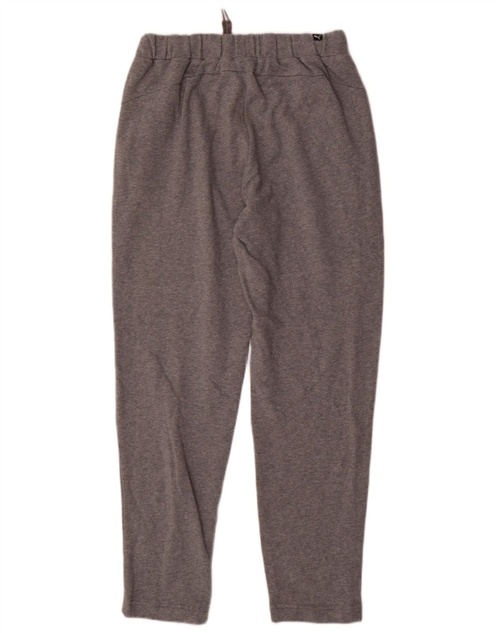 PUMA Mens Graphic Tracksuit Trousers Medium  Grey Flecked Cotton