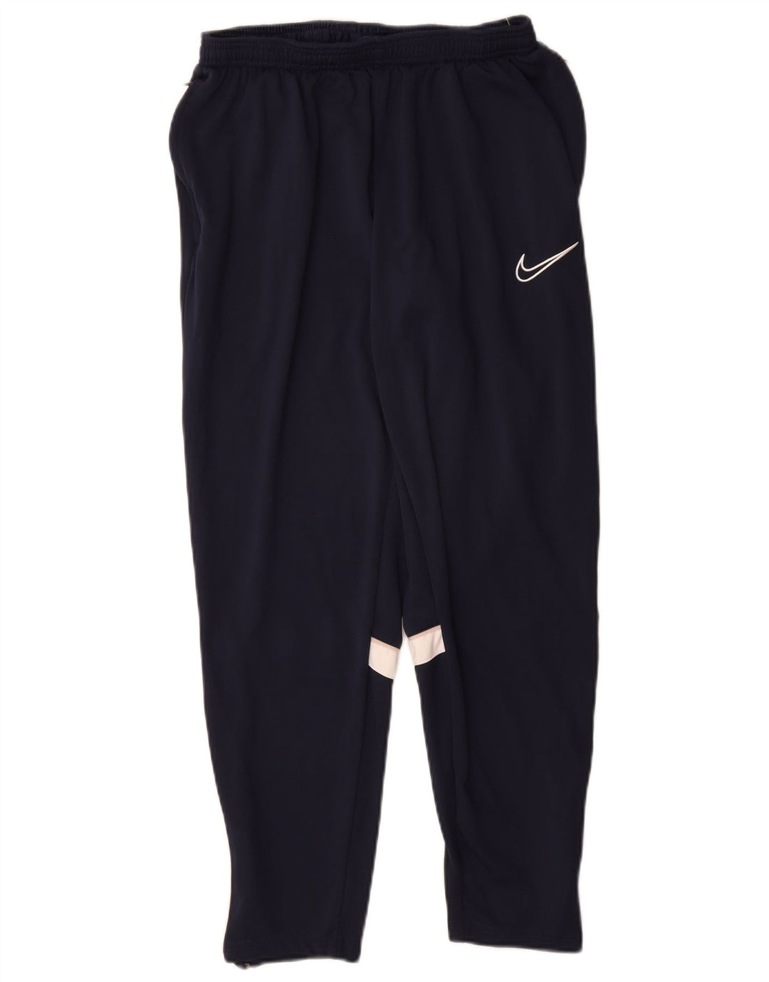 Nike Mens Dri Fit Tracksuit Trousers XL Navy Blue Colourblock Polyester
