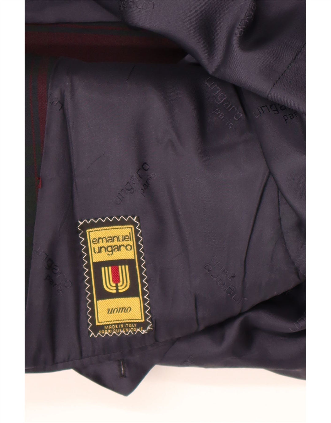 Emanuel Ungaro Herre 2-knaps blazerjakke UK 38 Medium Bourgogne tern