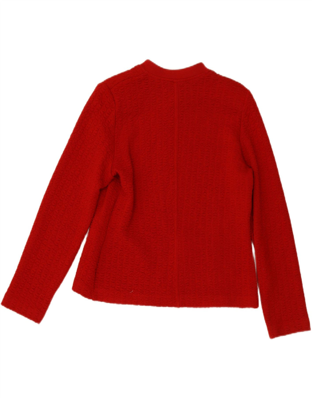 VINTAGE Womens Cardigan Sweater IT 46 Large Red Wool