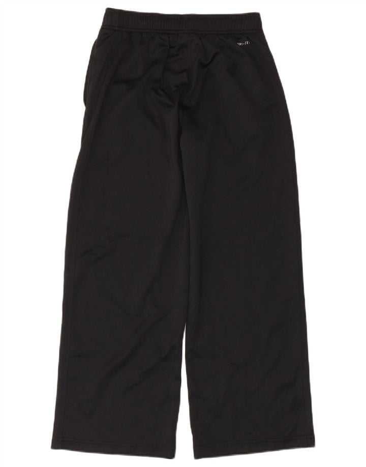 Nike Womens Capri Wide Leg Tracksuit Trousers UK 12 Medium  Black Polyester
