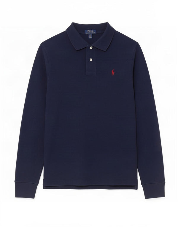 Polo Ralph Lauren Boys Long Sleeve Polo Shirt 14-15 Years Large Navy Blue