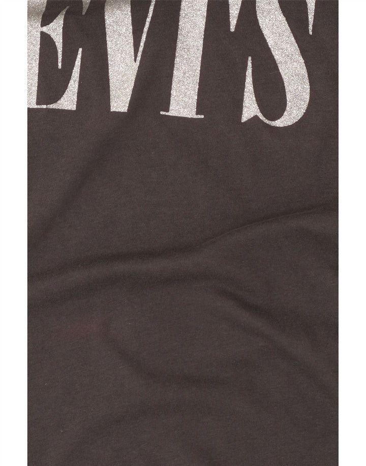 Levi's Womens Graphic T-Shirt Top UK 6 XS Grey