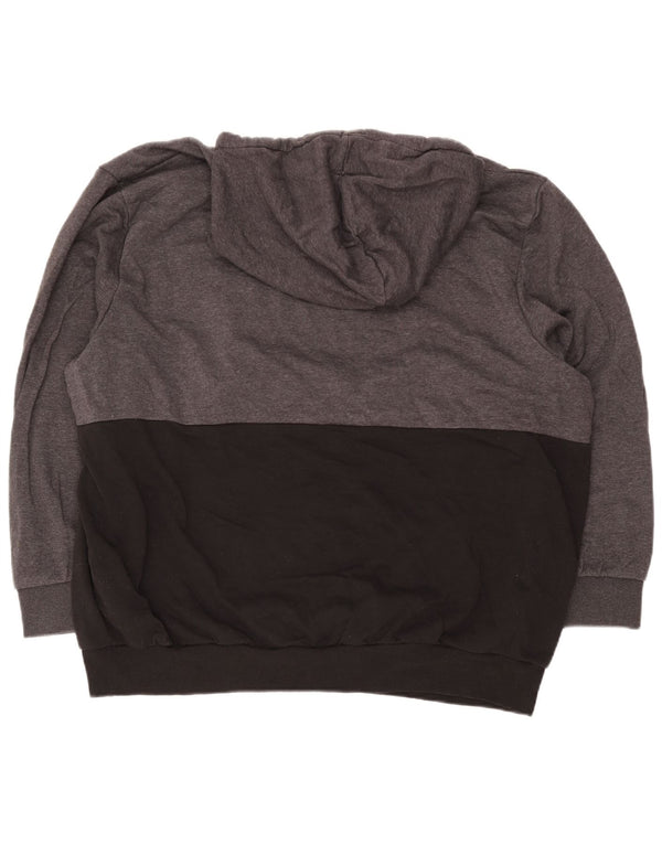 Jack & Jones Felpa con cappuccio grafica da uomo 5XL Cotone color block grigio