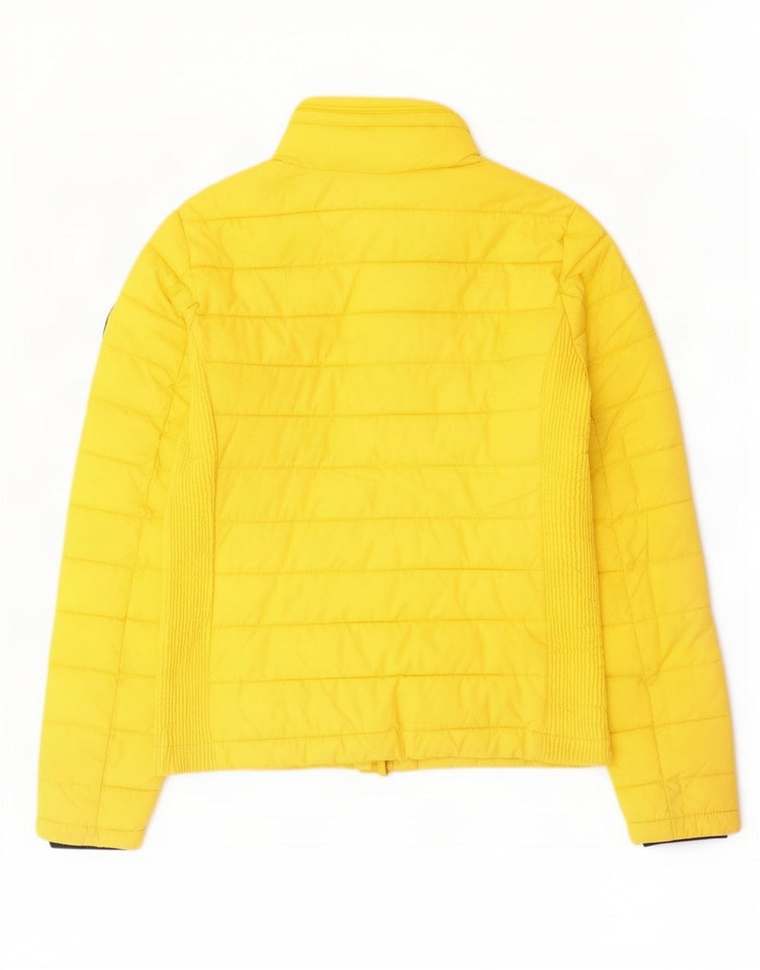 Superdry Damen Wattierte Jacke UK 12 Mittelgelbes Polyester