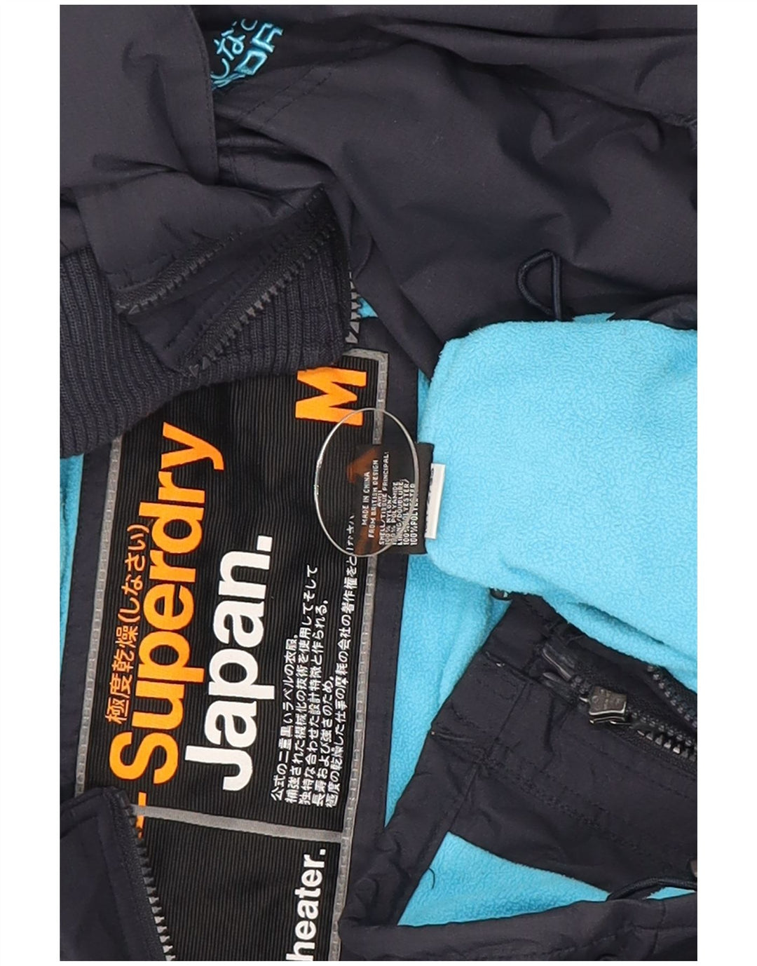 Superdry Veste coupe-vent Windcheater pour femme UK 14 Bleu marine moyen