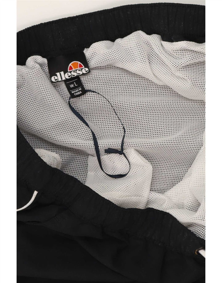 Ellesse Herren-Badeshorts, groß, aus schwarzem Polyester