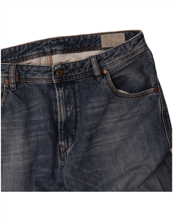 Diesel Mens Krayver Regular Slim Jeans W32 L30 Blue Cotton