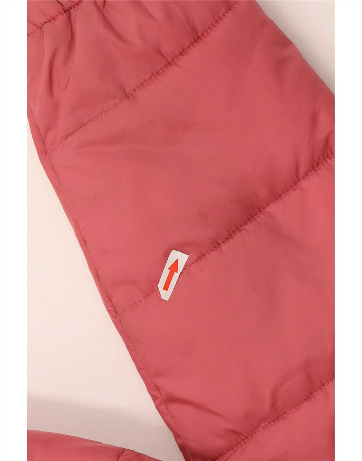 Fila Dame Loose Fit Polstret Jakke UK 14 Medium Pink Polyester