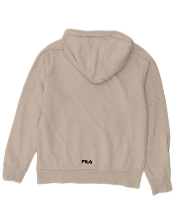 Fila Herre grafisk hættetrøje Jumper Medium Hvid Bomuld