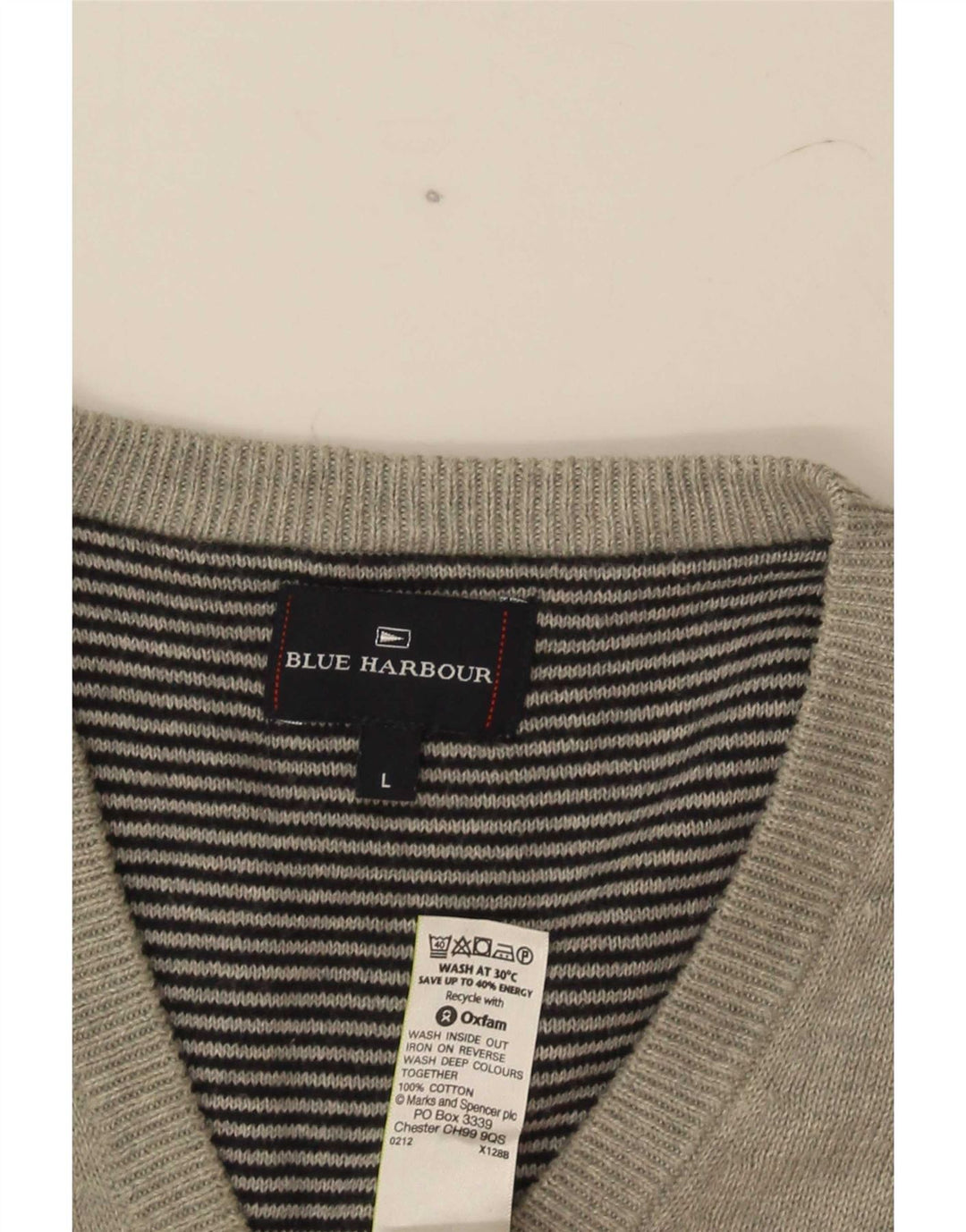 Marks & Spencer Herre Blue Harbor Vest Tank Top Stor Grå Bomuld