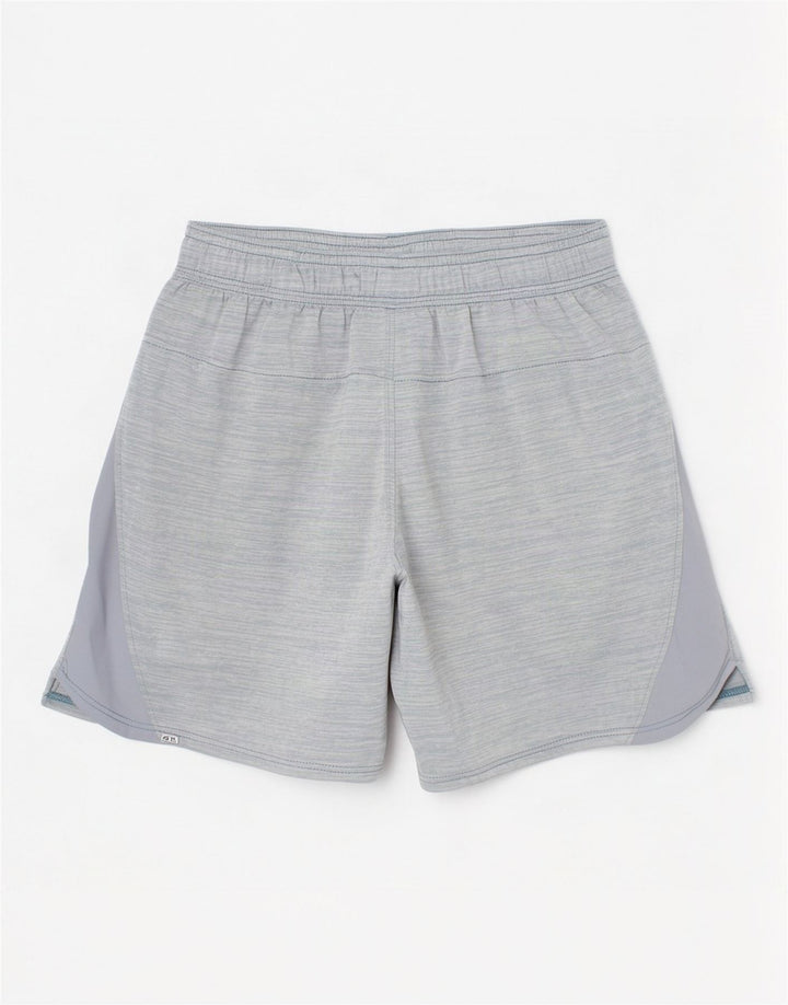 Shorts esportivos masculinos Under Armour 5-6 anos poliéster manchado azul