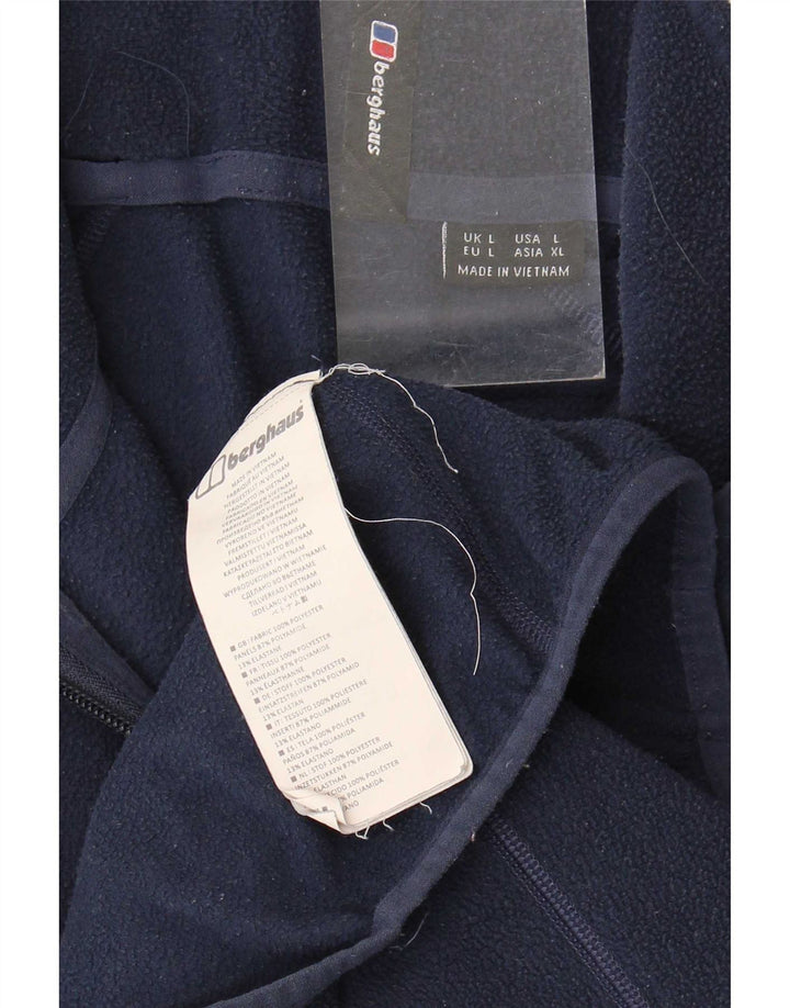Berghaus Ανδρικό φερμουάρ Fleece Jumper Μεγάλο Navy Blue Polyester