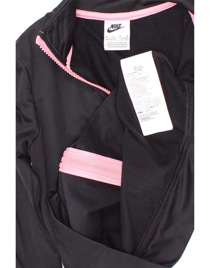 Veste de survêtement Nike Fille 6-7 ans Large Noir Polyester