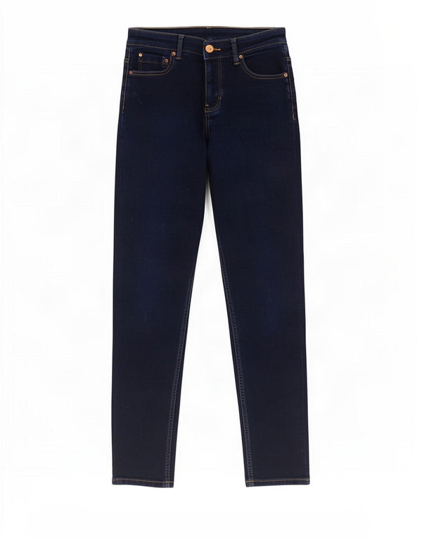 Marks & Spencer Damen The Lily Slim Jeans UK 12 Medium W30 L29 Marineblau