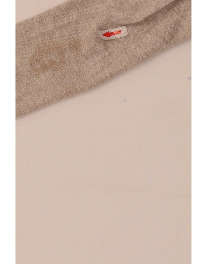 Zara Womens Longline Open Cardigan Sweater UK 8 Small Beige