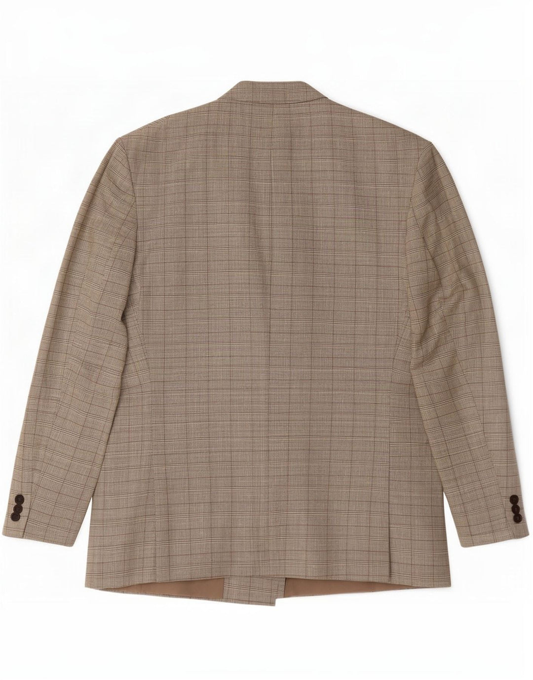 Giacca blazer doppiopetto vintage da uomo UK 42 XL verde pied de poule